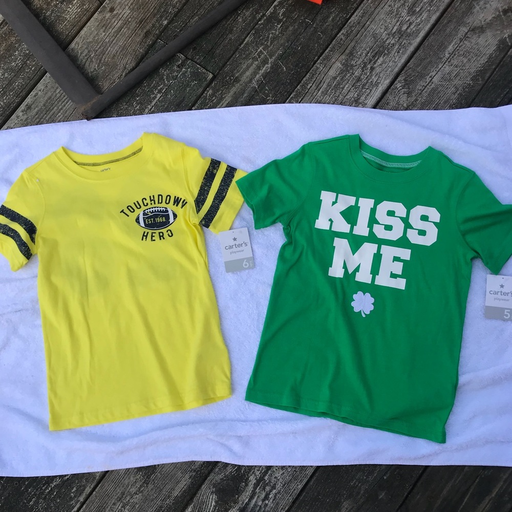 NWT boys Carters T-shirt bundle size 5 and 6